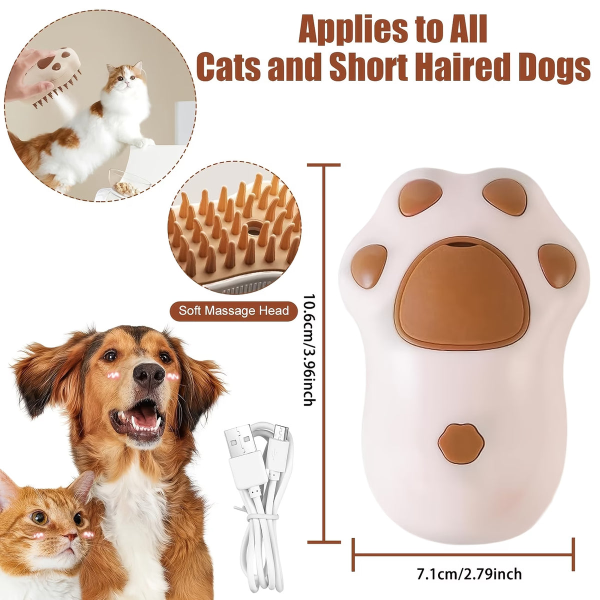 PawHavenSA FurMist™ Electric Grooming Brush